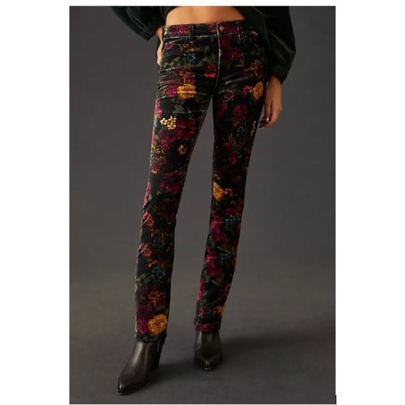 Anthropologie Floral Skinny Pants - Multicolor - Picture 3 of 10